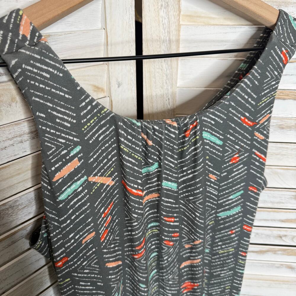 PRANA Women's XL Skypath Tank Dress Back Cut Out Knee Length Outdoor Grey - Picture 7 of 16